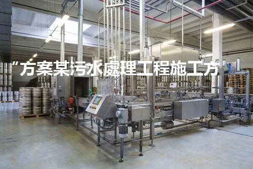 “方案某污水處理工程施工方案，創(chuàng)新環(huán)保典范，助力綠色以后”